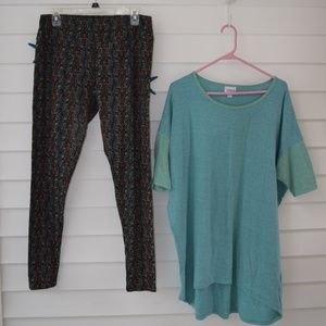 LuLaRoe TC Leggings and Irma